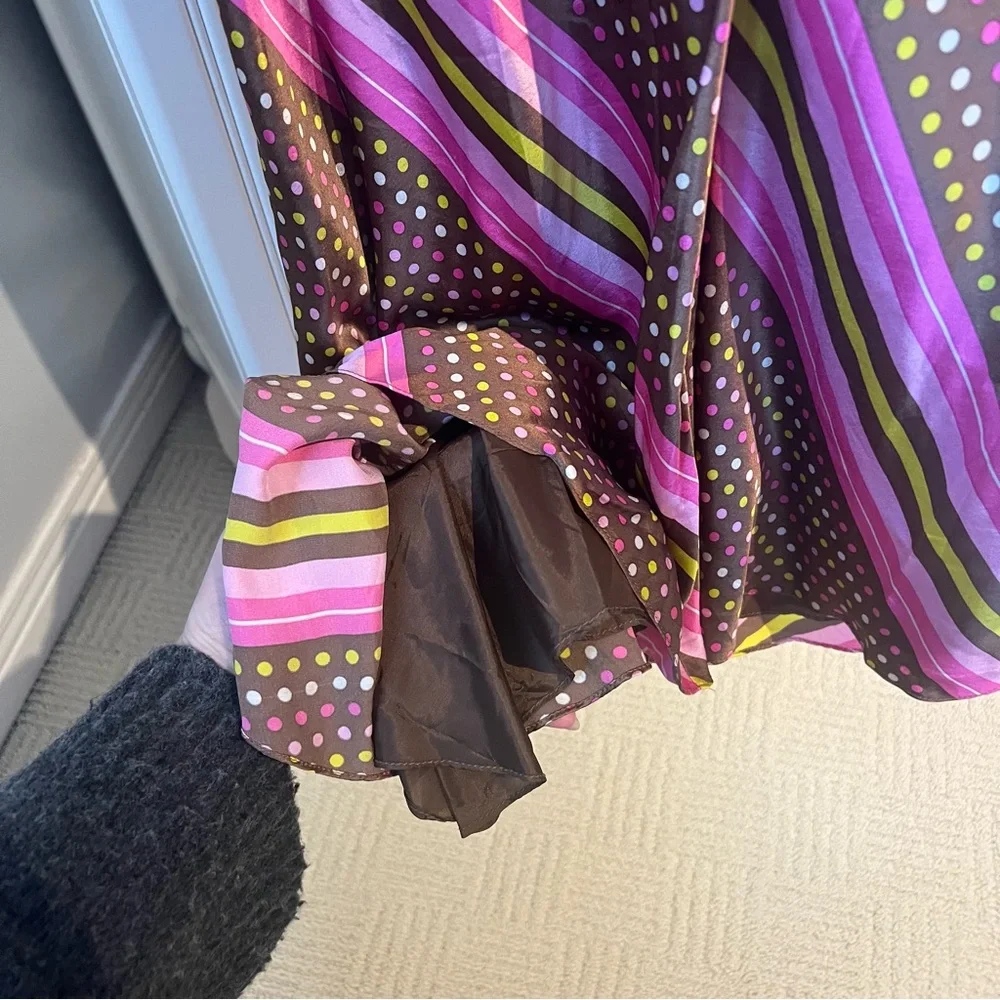 Vintage 100% Silk Halter Midi Dress - Picture 6 of 8